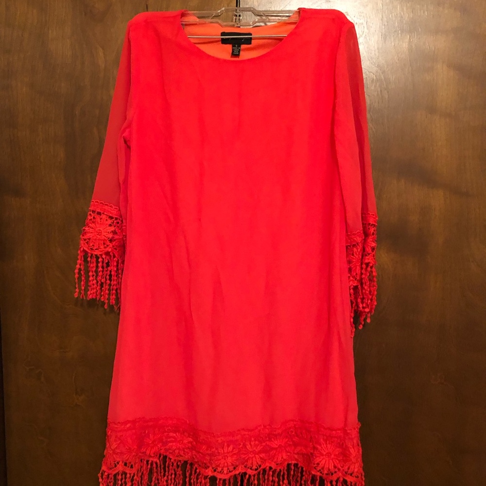 Coral mini  dress - size small